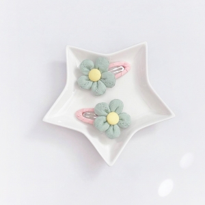 Girl Hair Clip Floral Pair (GHP9048)